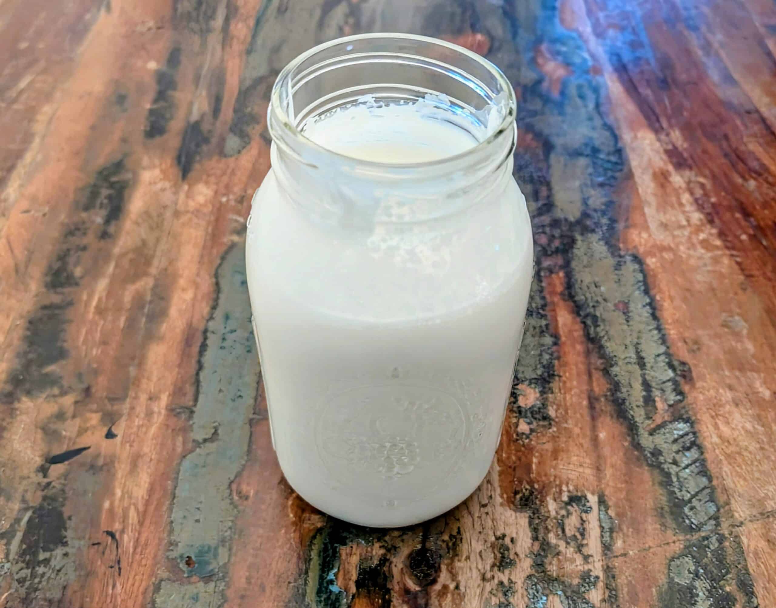 Homemade Sour Cream in my mason jar 