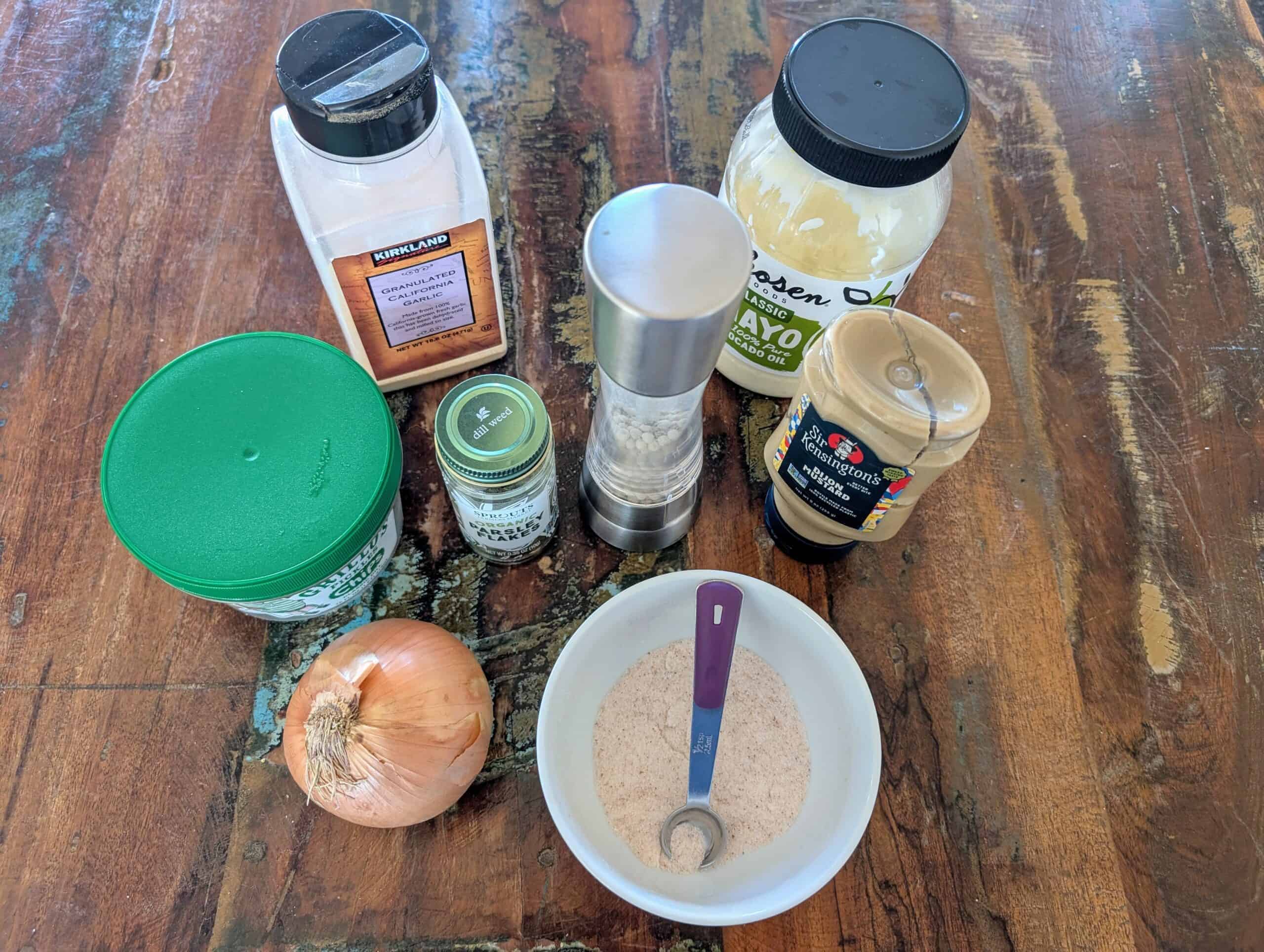 Homemade chicken salad recipe ingredients